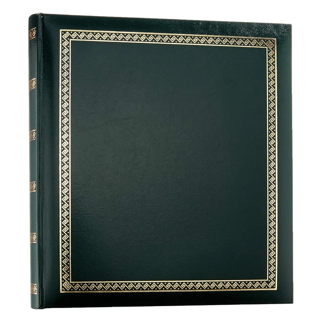 Walther Design Photo Album Green 29 x 32 cm - Imitation Leather with Embossing - Chic Thickness MX101A