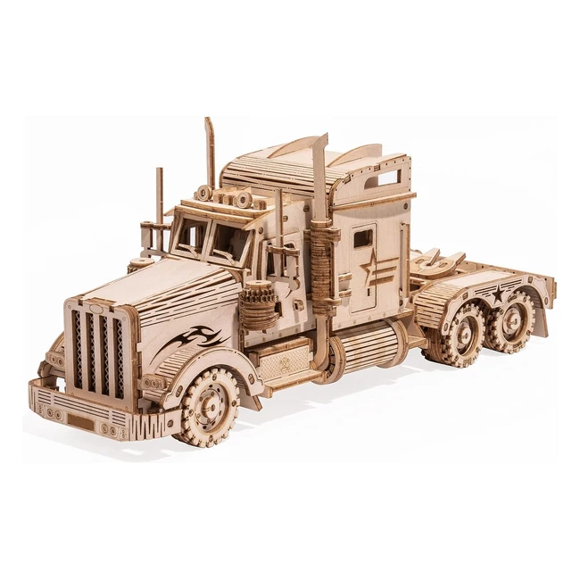 Rompecabezas 3D de madera para construir - Modelo de camión pesado - Regalos para adultos y adolescentes