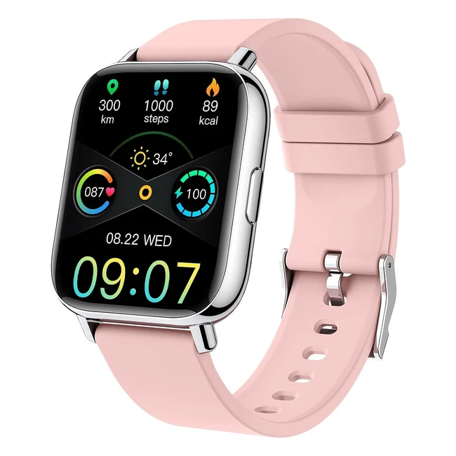 Montre Connectée Femme Homme 169 HD Smartwatch Intelligente Montre Sport avec Podomètre Moniteur Sommeil Cardiofréquencemètre Spo2 24 Modes Sportifs Bracelet Connecté Etanche IP68 pour Android iOS