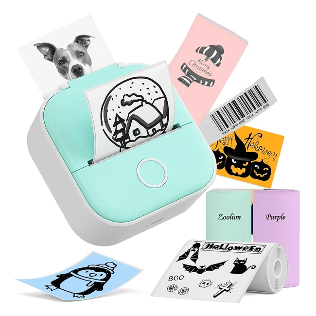 Mini Printer Sticker Printer T02 - Inkless Doodle Dash Printer