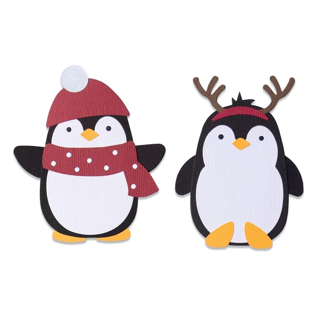 Sizzix Matrice de Dcoupe Bigz 664499 Pingouin Amis par Olivia Rose Scrapbookin