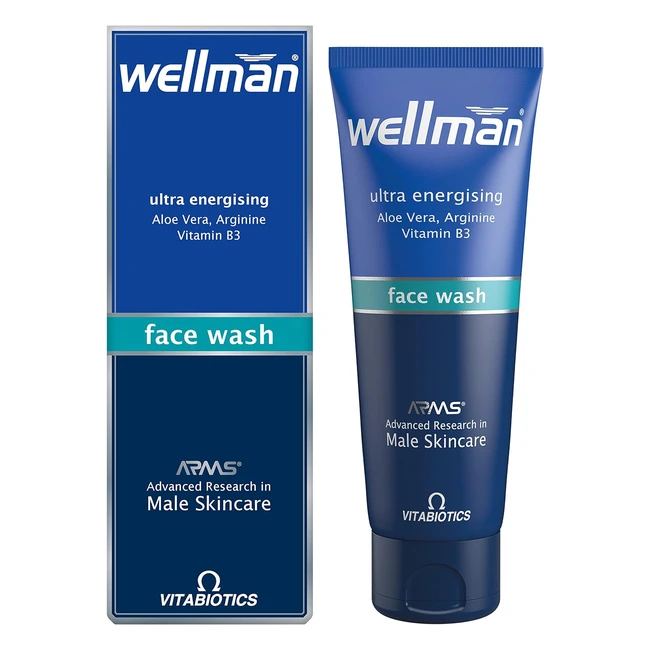 Wellman Face Wash 125ml - Refresh, Revitalize, Energize