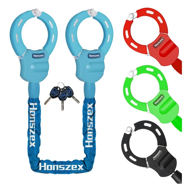 Antivol Vélo Honszex - Robuste, Chaîne 36.22 pouces, Accessoires Vélos et Scooters Électriques