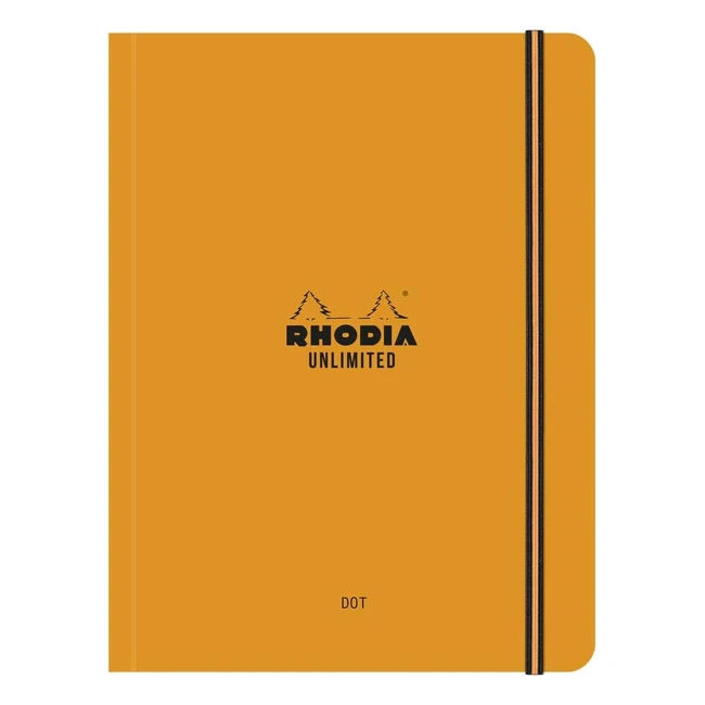 Rhodia 118968C Taccuino Elastico Arancione A5 - Pagine Staccabili