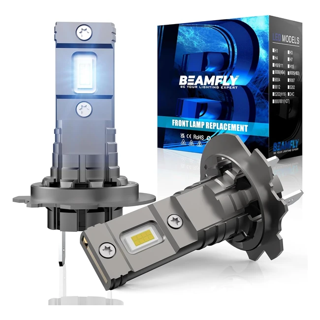 Kit Lampadine LED Beamfly H7 20000lm - Luce Bianca 6000K - Alta Performance