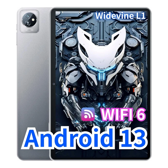 Tablette Android 13 Blackview WiFi 6 - 101 pouces - 6Go RAM - 64Go ROM - 2To - 3 caméras - 6580mAh - Garantie 2 ans