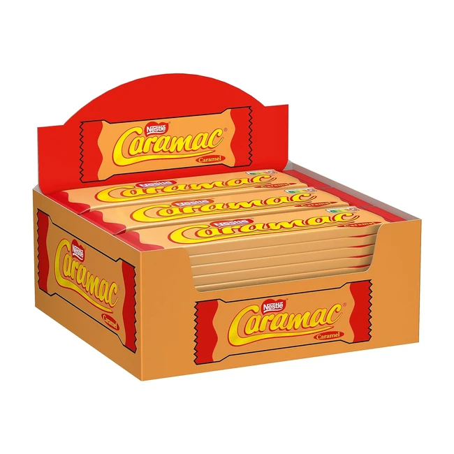 Nestlé Caramac Caramel Cocoafree Caramel Riegel - Vegetarische Süßigkeit, 36er Pack (36 x 30 g)