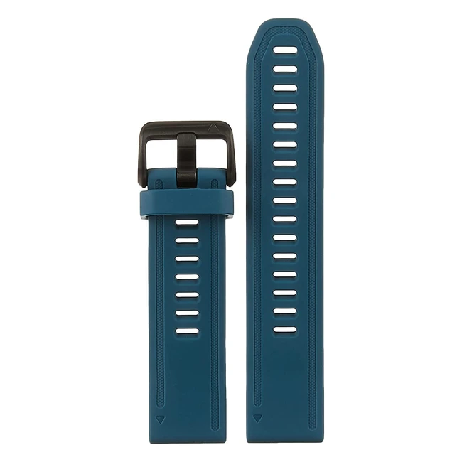 Garmin QuickFit 20 Watch Bands - Lakeside Blue Silicone - Easy Installation