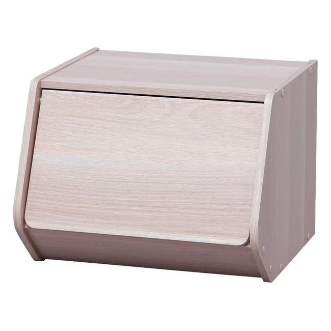 Scaffale Portaoggetti in Legno Iris Ohyama STB400D - Versatile e Impilabile