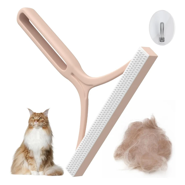 Rimuovi pelucchi per animali domestici - Spazzola riutilizzabile per vestiti, divano, auto, letto - Rosa corallo