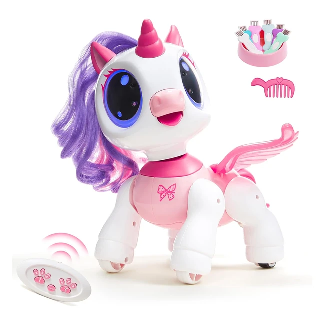 Robot Licorne Jouet Fille RC - SGILE, 3-7 ans, Gestes, Programmable, Musique, Danse