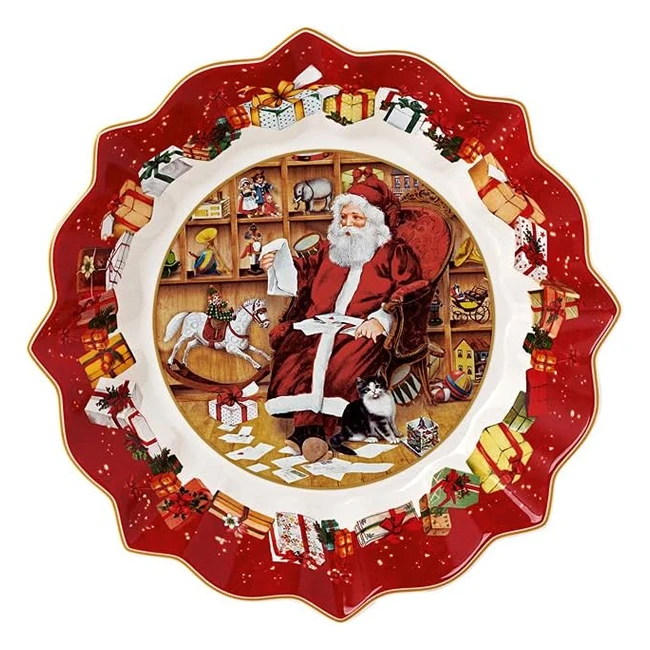 Villeroy & Boch 1483323635 Porzellan Pastetenplatte Rot - Weihnachtsstimmung und festlicher Charme!