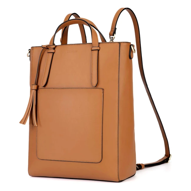 Bolso Mochila Ecosusi de Cuero para Mujer - Moda Impermeable - 14'' Portátil - 3 en 1 - Viaje Universidad Escolares
