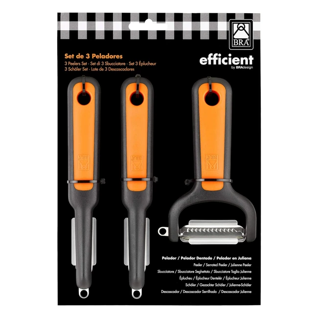 Lot de 3 plucheurs efficaces en acier inoxydable - Référence XYZ - Coupe optimale et facilité dans la cuisine