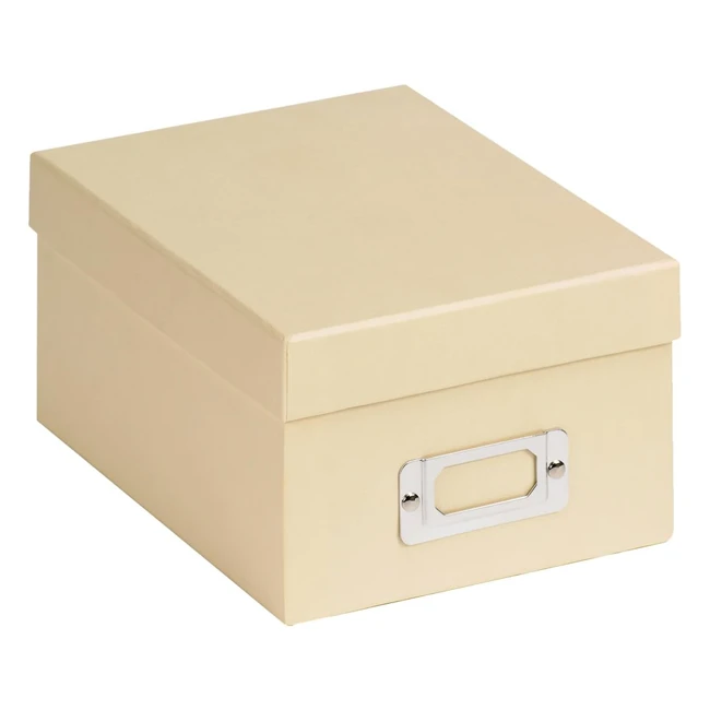 Walther Design Storage Boxes Cream 10x15cm - Fun FB115H - High-Quality Paper Cover