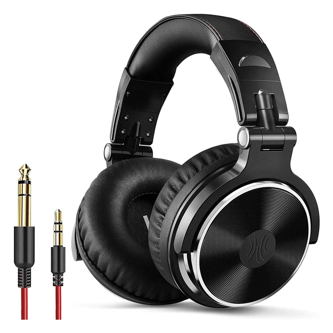 OneOdio Over Ear Headphone Studio Wired Bass Headsets - 50mm Driver, Foldable Lightweight Headphones with Shareport and Mic