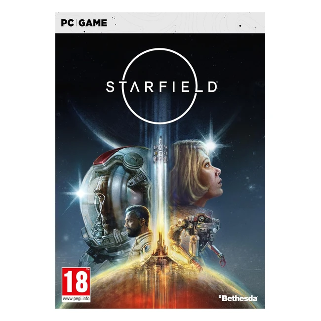 Bethesda Starfield PC Game - Explore Outer Space, Captain Your Dream Ship, Customize Weapons & Shields