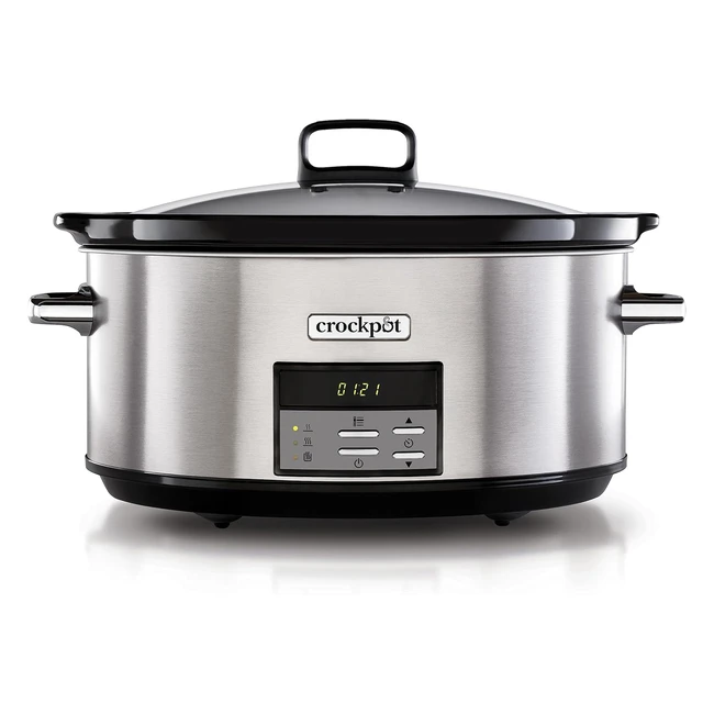 Crockpot Digitaler Schongarer einstellbare Kochzeit 75 Liter fr 10 Persone