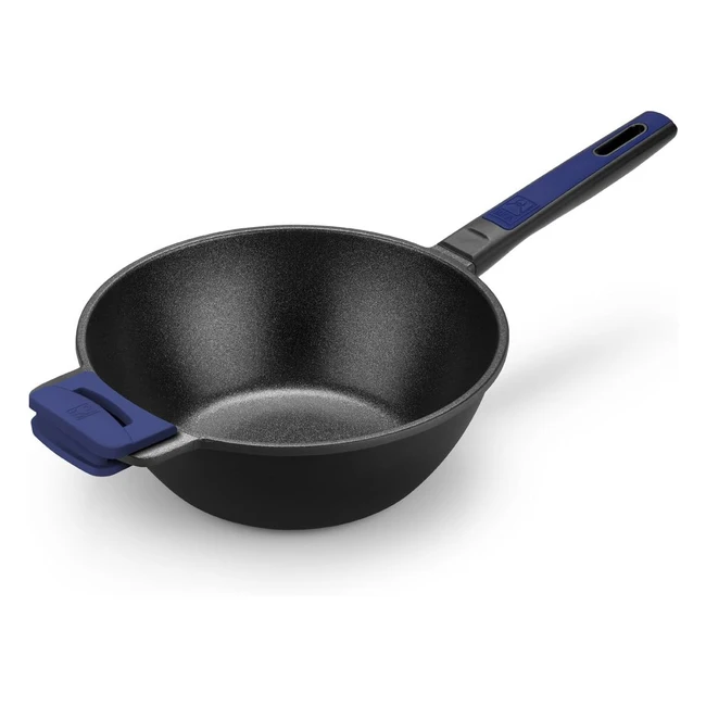 Padella Wok Advanced in alluminio nero 28cm - Alta resistenza ai graffi e facile