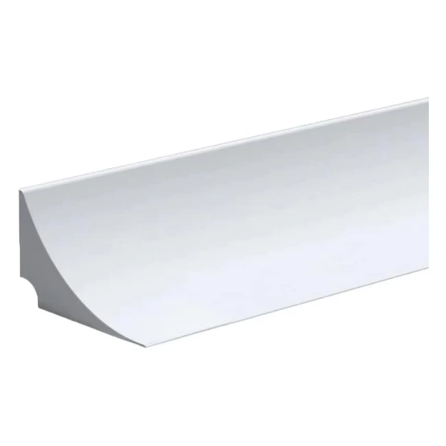 78inch2m Silicone Shower Threshold Water Barrier - Wet Room Floor Barrier - Caulk Strip - Bathroom Floor Seal Strip - Bath Drip Guard - White