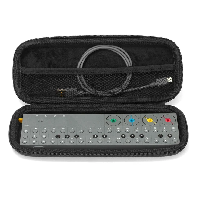 Etui de transport Analog Cases Pulse pour Teenage Engineering OPZ - Simili cuir imperméable - Poche intégrée en filet de nylon - Léger et confortable à transporter