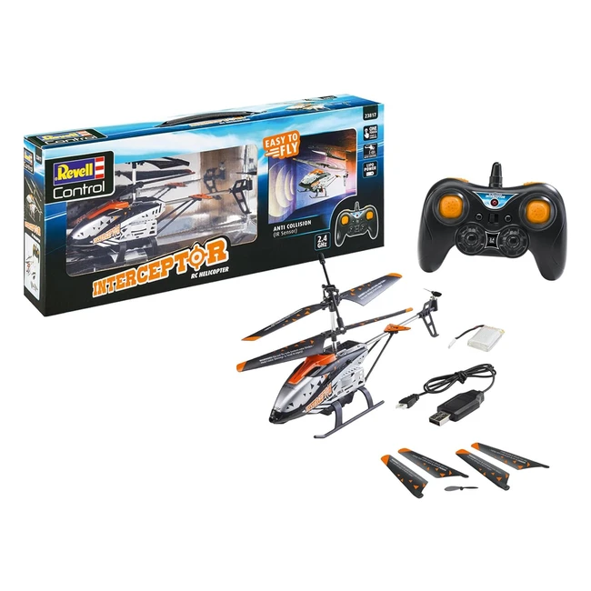 Elicottero Radiocomandato Interceptor con Sensore Anti Collisione - Revell Contr
