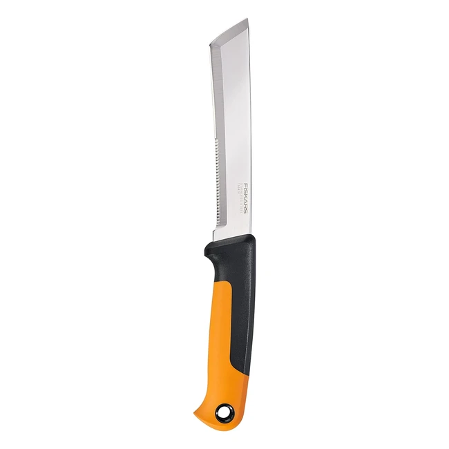 Couteau de rcolte Fiskars pour tiges paisses - Lame 15cm - Acier inoxydable 