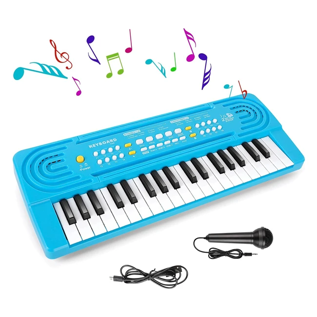 Piano Infantil Shayson - Teclado Multifunción para Niños de 3-6 Años - Juguete Educativo y Regalo Musical