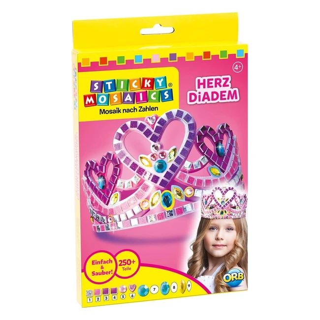 Kit de Mosaico Orb Factory - Crea tu propia tiara de corazón espectacular