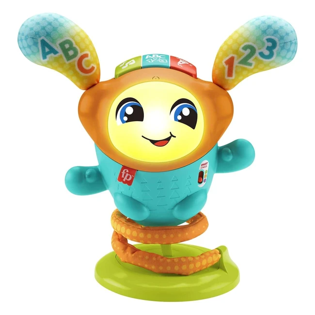 FisherPrice Boti Robotito Saltarín - Juguete Electrónico Aprender Letras y Números - Regalo Bebé 9 Meses - HJP91
