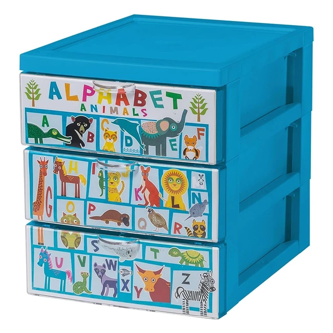 Tour de rangement plastique avec roues SCFA5, capacité 2L - Iris Ohyama