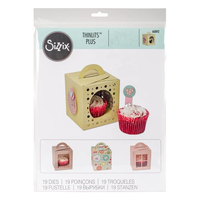 ¡Troqueles Thinlits Plus para proyectos en 3D! ¡Caja Cupcake!