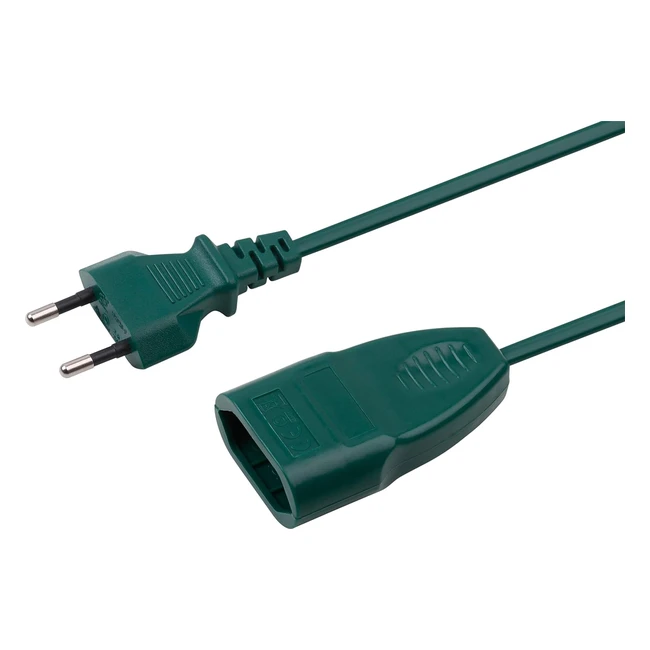 Cable alargador Meister 3m plstico verde IP20 referencia 7431530