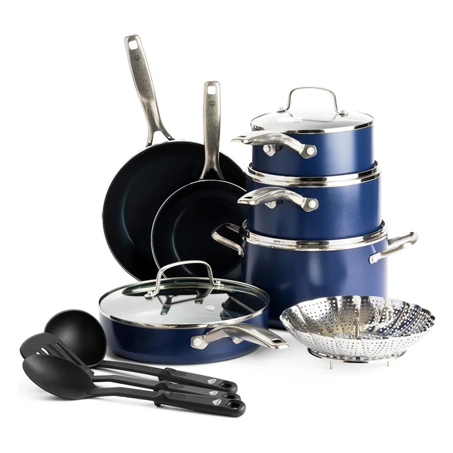Batterie di Cucina Blue Diamond con Rivestimento Antiaderente in Ceramica - Set 
