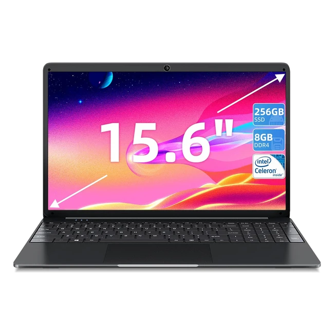 SGIN 156 Laptop Computer Intel Celeron J4105 8GB RAM 256GB SSD FHD 24G/5G WiFi BT 4.2