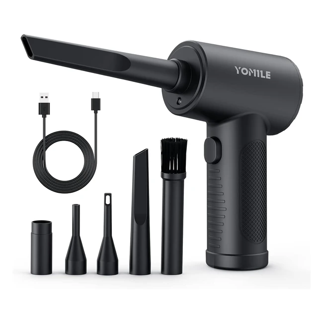 Electric Air Blower 120000rpm 3 Speeds - Compressed Air Duster 7600mAh Battery