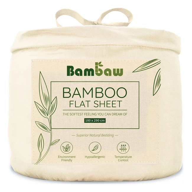 Sabana Encimera Beige 180x290 cm - Bambaw - Suavidad y Confort