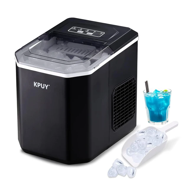 Machine à glaçons autonettoyante pour la maison - 9 cubes prêts en 6 minutes - 12 kg en 24 heures