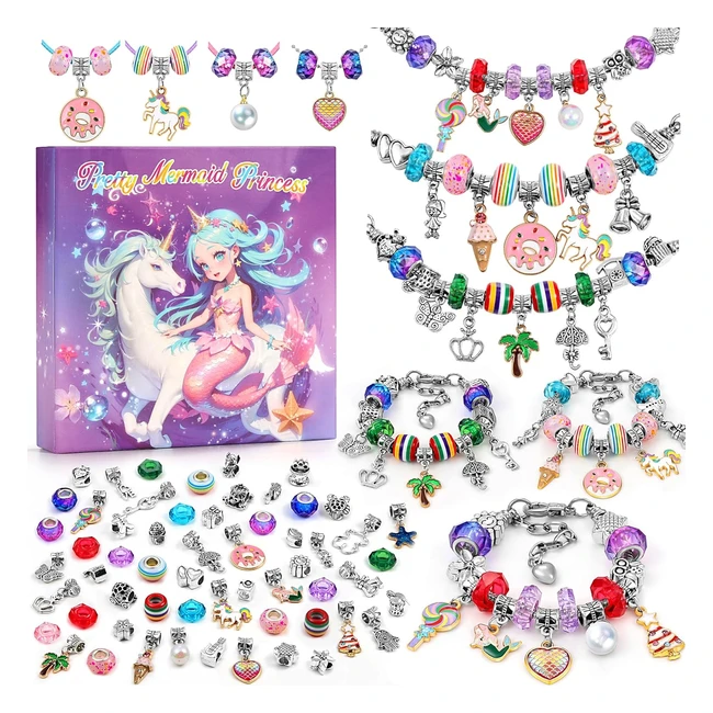 Kit Braccialetti Bambina Tomylv - Gioielli Creazione - 512 Anni - Regalo Compleanno Natale Pasqua