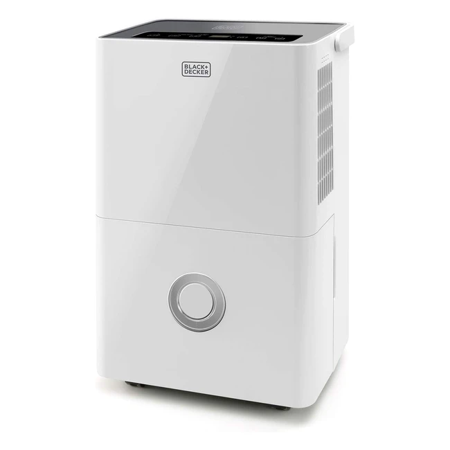 Déshumidificateur et purificateur d'air Black+Decker BXDH20E - 20L/jour HEPA13, fonction de séchage des vêtements, 2 vitesses, réservoir de 4L, programmable 24h/24, sécurité enfants
