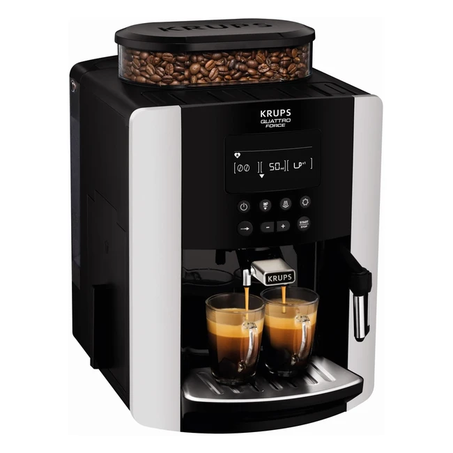 Krups Arabica Digital Coffee Machine - Barista Quality Easy Operation Silver