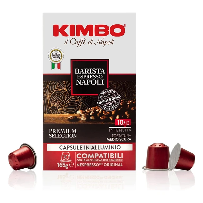 Kimbo Barista Espresso Napoli - Capsule Nespresso Original - Confezione da 30