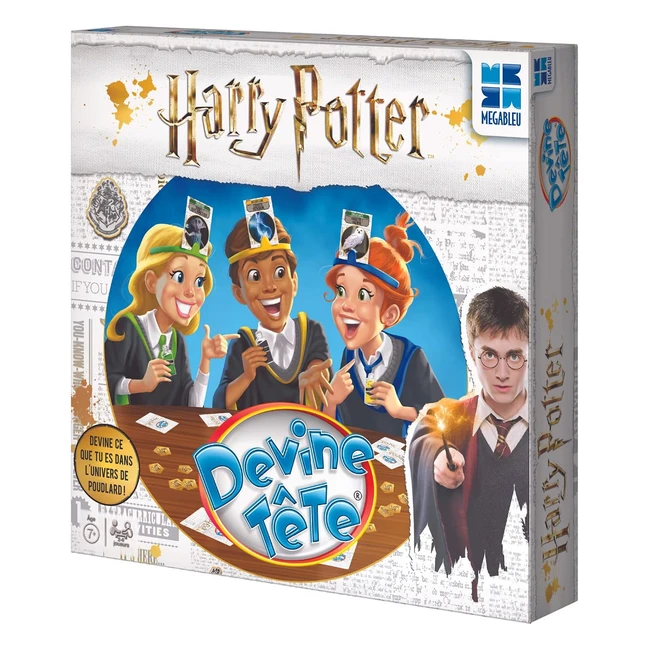 Megableu Devine Head Harry Potter - Gioco da tavolo con carte da indovinare - Gioca in famiglia o tra amici - 2-6 giocatori - 7 anni+