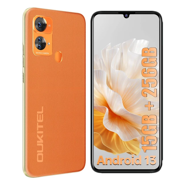 Oukitel C33 Mobile Phone - 15GB/256GB - 2TB Expandable - Android 13 - 50MP/5MP Camera - 6.8