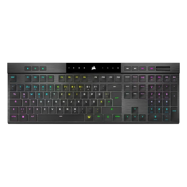 Corsair K100 Air Wireless RGB Ultrathin Mechanical Gaming Keyboard - Cherry MX Low Profile Tactile Switches