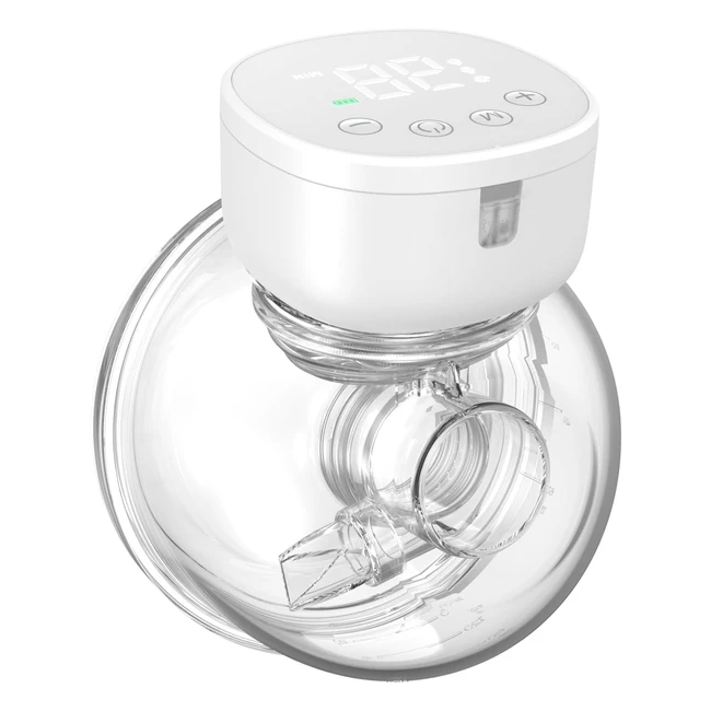 Portable Wearable Electric Breast Pump - Anwike 9 Levels 3 Modes - LCD Display - Rechargeable - White
