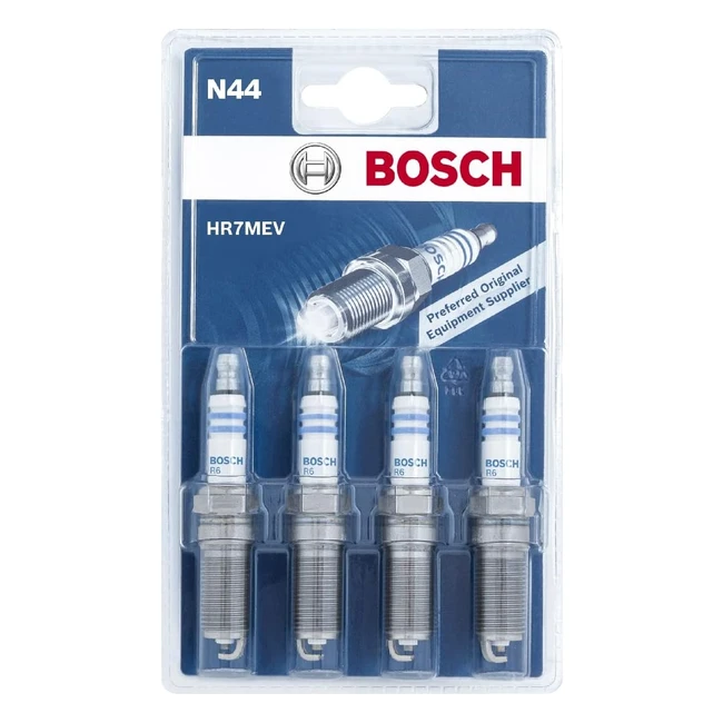 Candele Bosch HR7MEV N44 - Set di 4 - Facili da Sostituire