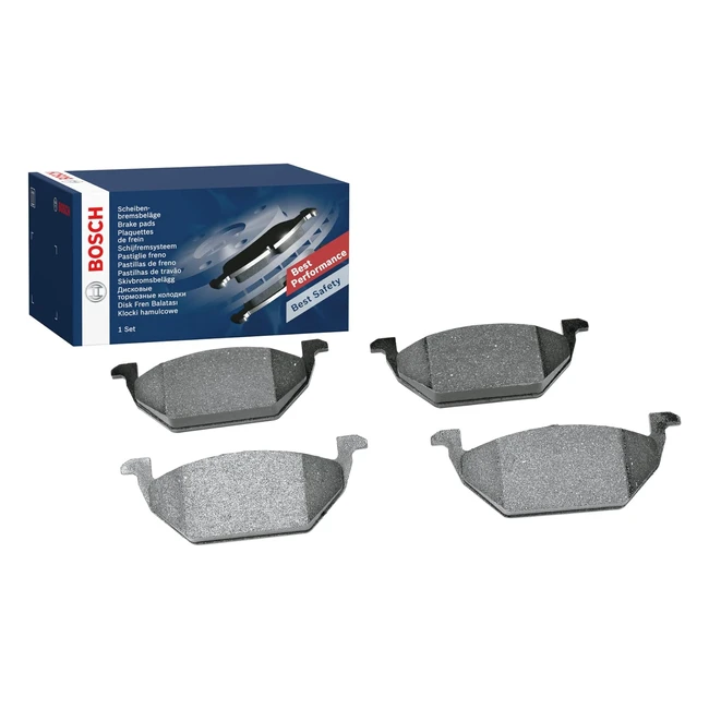 Plaquettes de frein Bosch BP175, essieu avant, certification ECE-R90, jeu de 4 plaquettes