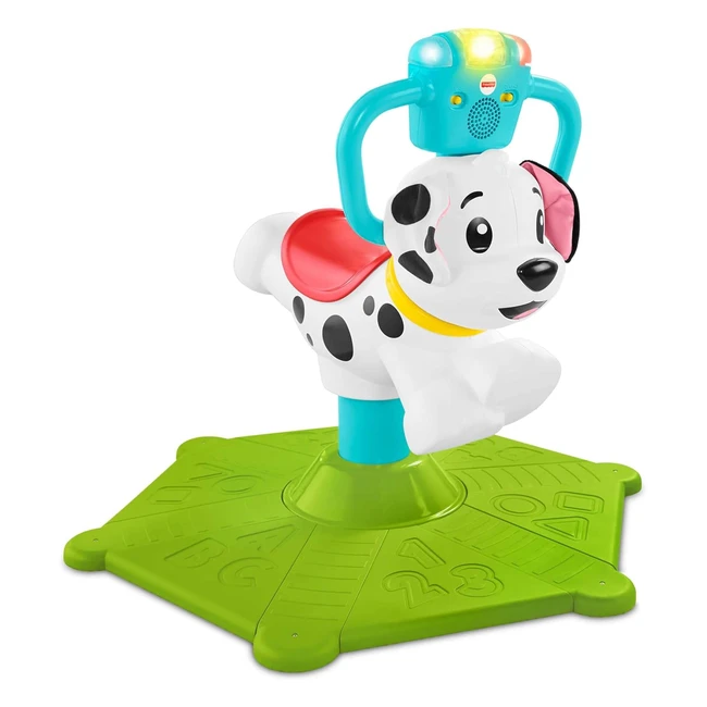 FisherPrice Toddler Ride-On Learning Toy Bounce and Spin Puppy - Musical Bouncer