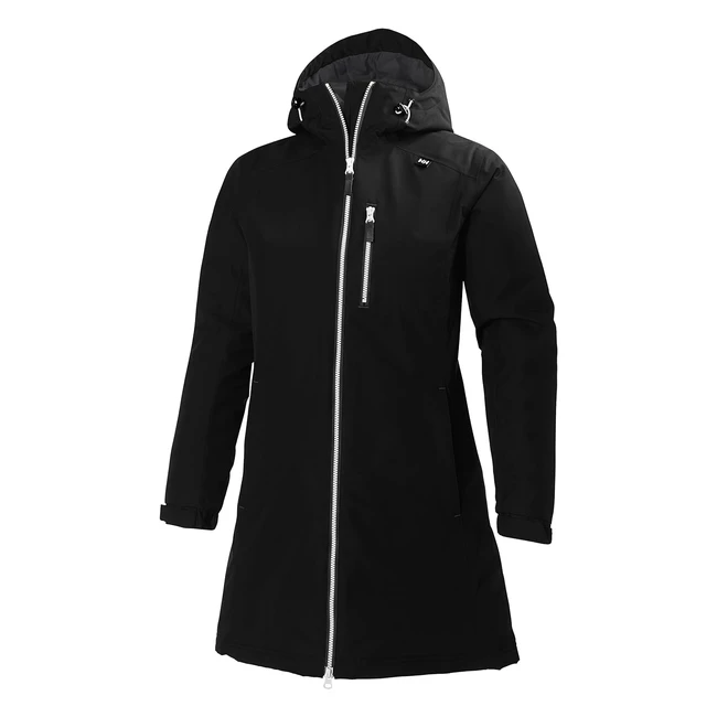Helly Hansen Women Long Belfast Jacket - Waterproof, Windproof, Breathable - Fullzip Raincoat